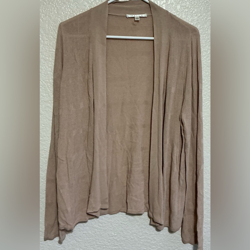 Cyrus Women's Tan Cardigan Sweater